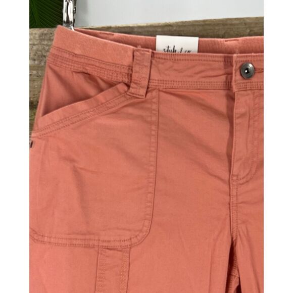 Coral Capri 16P NWT Style & Co Clam Digger Crop - Picture 5 of 8